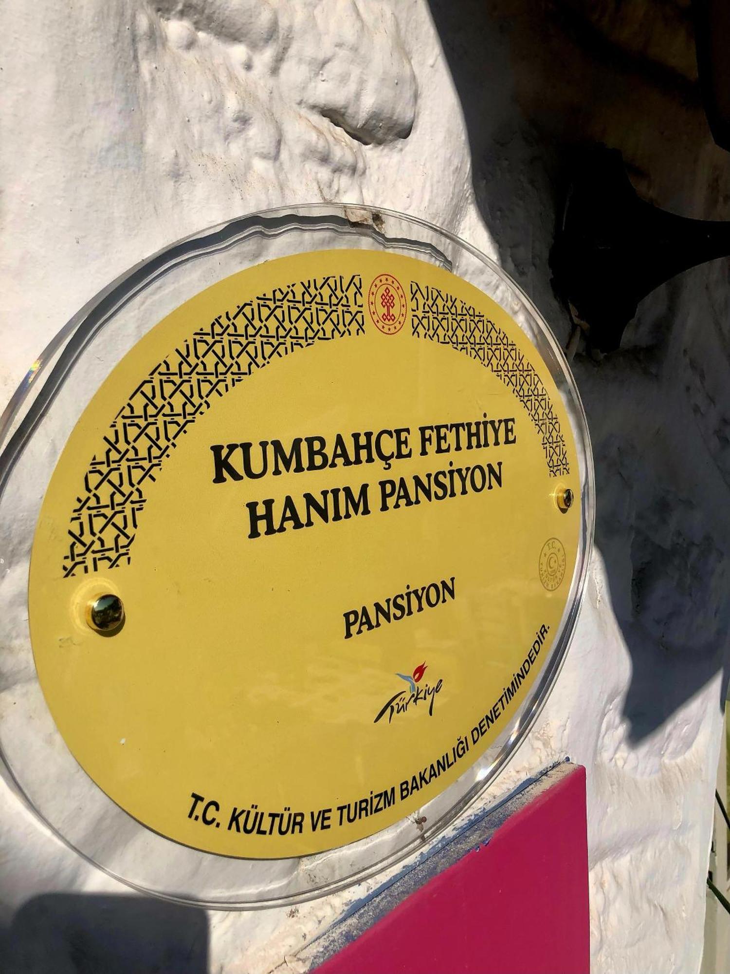 Kumbahce Fethiye Hanim Pansiyon Бодрум Экстерьер фото